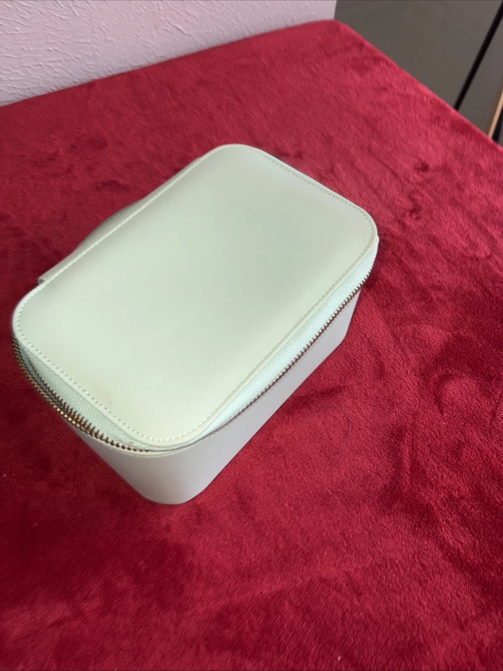 Mini estuche de viaje para joyería Rachel Zoe/maquillaje cremallera todo en uno/color como nuevo Foto 3 de 4