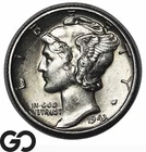 1943-D Mercury Dime Gem BU++