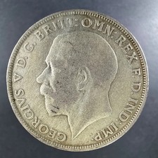 1922 Great Britain Silver Florin George V Bold Design