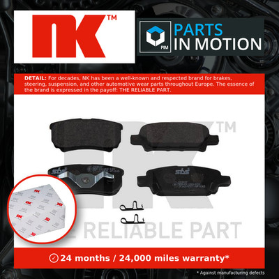 Brake Pads Set Rear 223027 NK 5191271AA 5191271AB 5191271AC 05191271AA Quality