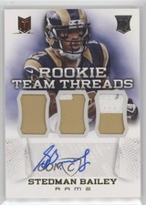 2013 Momentum Triple Materials Signatures Prime 8/10 Stedman Bailey #27 Auto 0q0