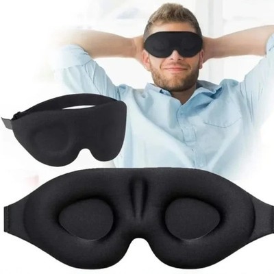 Schlafmaske Herren Augenmaske 3D Schlafbrille Reise Schlaf Maske Augen Premium