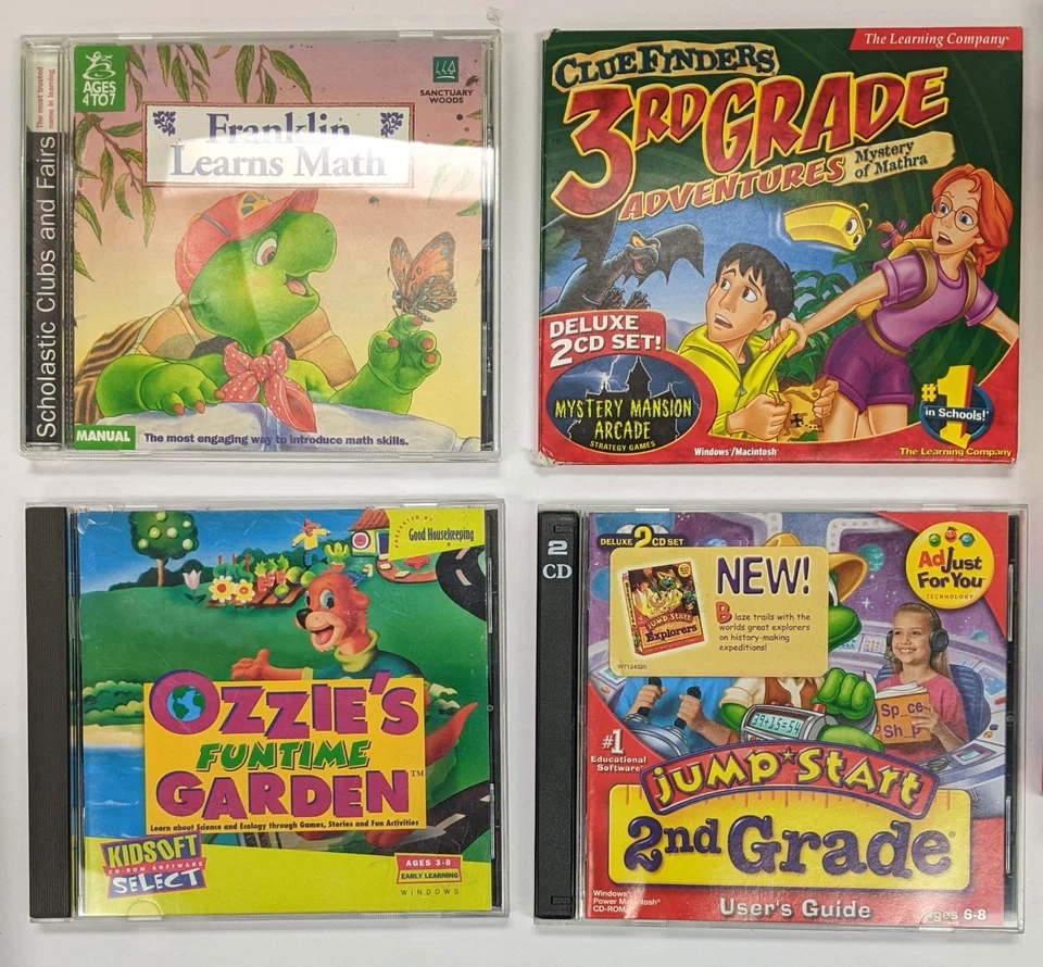 Jump Start Learning Company PC Game Lot - Ozzie's Franklin Clue Academic - Image 2 of 3