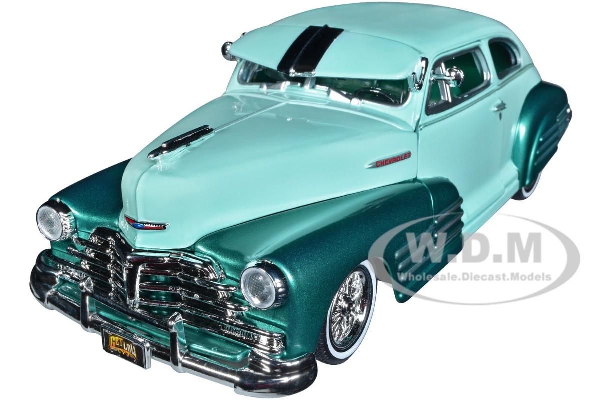 1948 CHEVROLET AEROSEDAN FLEETSIDE LOWRIDER GREEN 