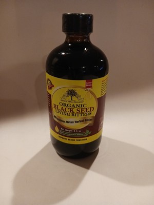 Organic Green and Black Seed Living Bitters - 8oz - Natural Herbal Tonic