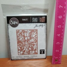 TH1 Sizzix Tim Holtz Flowery floral background Thinlits Die 665203 New