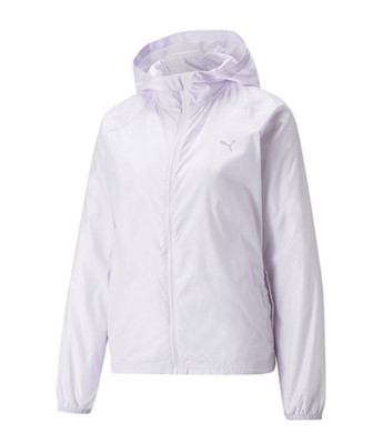PUMA Women's WINDCELL Lightweight Hooded Windbreaker - Light Lavender, Large
