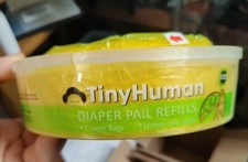 Tiny Human Diaper Pail Refill Bags Diaper Genie 1800 Holds Up To Diapers 6-Pack
