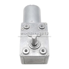 DC6V 12V 24V JGY370 All Metal Gearbox Turbo Worm Speed Reduction Gear Motor 3