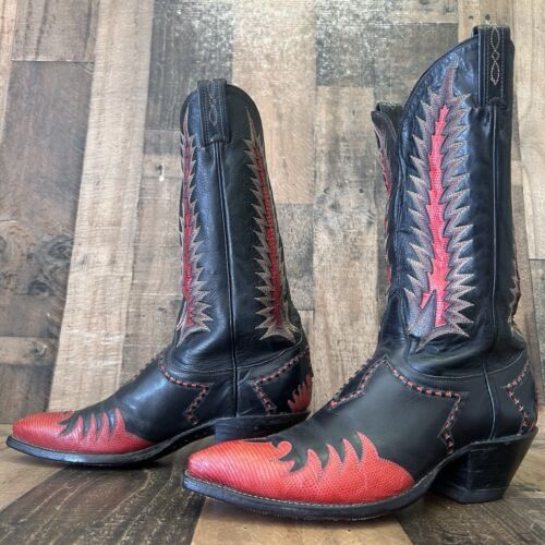 Tony Lama 6853 Fire Walker Vintage Gold Label Cowboystiefel Herren 9,5 D