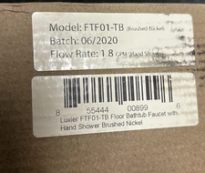 LUXIER FTF01-TB Tub Filler Faucet Freestanding W/ Hand Shower Floor Mounted 🎯