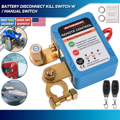 Kill Switch For Car Remote Battery Disconnect Switch 240A Automatic Shut Off 12V