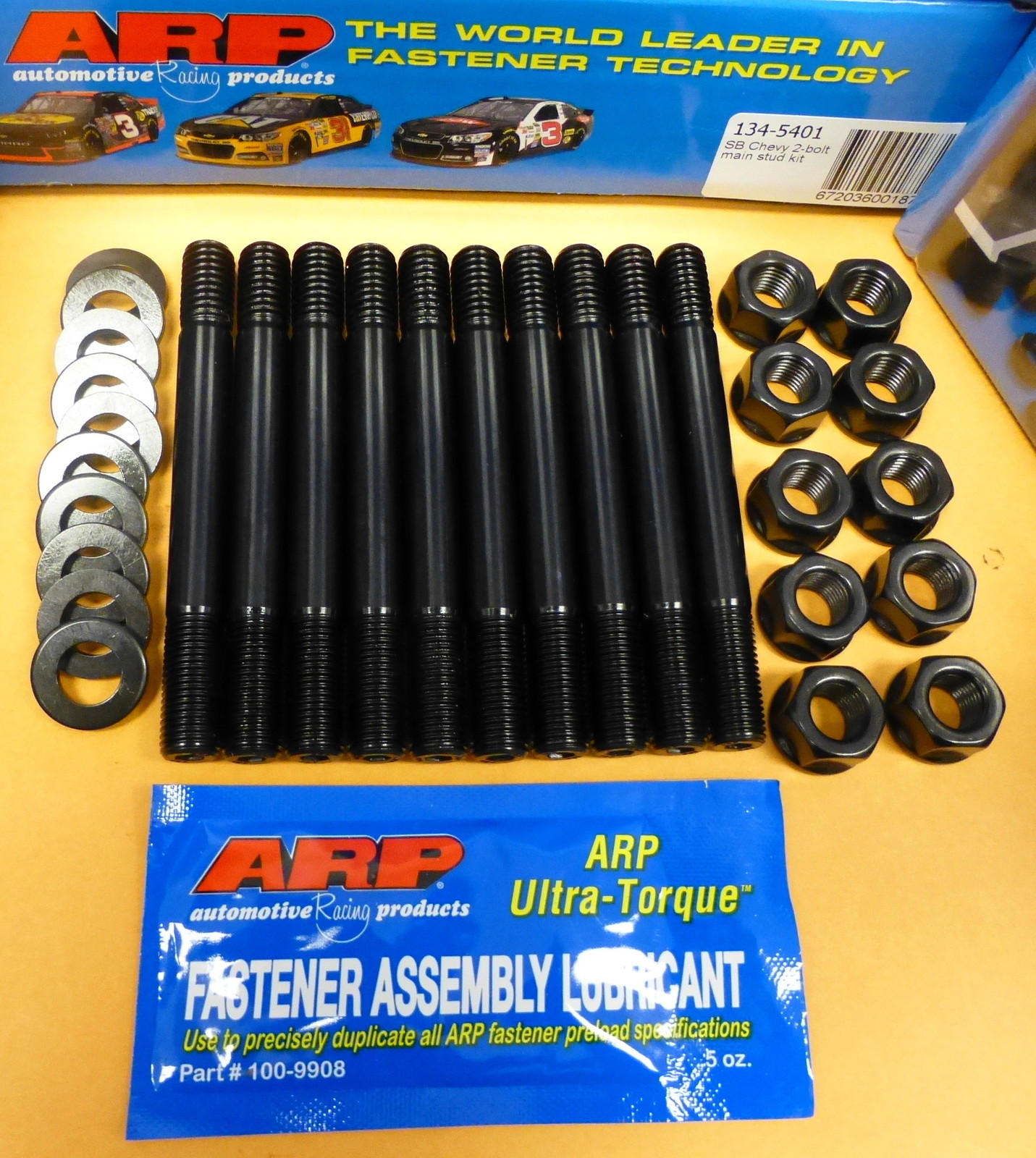ARP 134-5401 Main Stud Kit Small Block Chevy Large Journal 2 Bolt 6 ...
