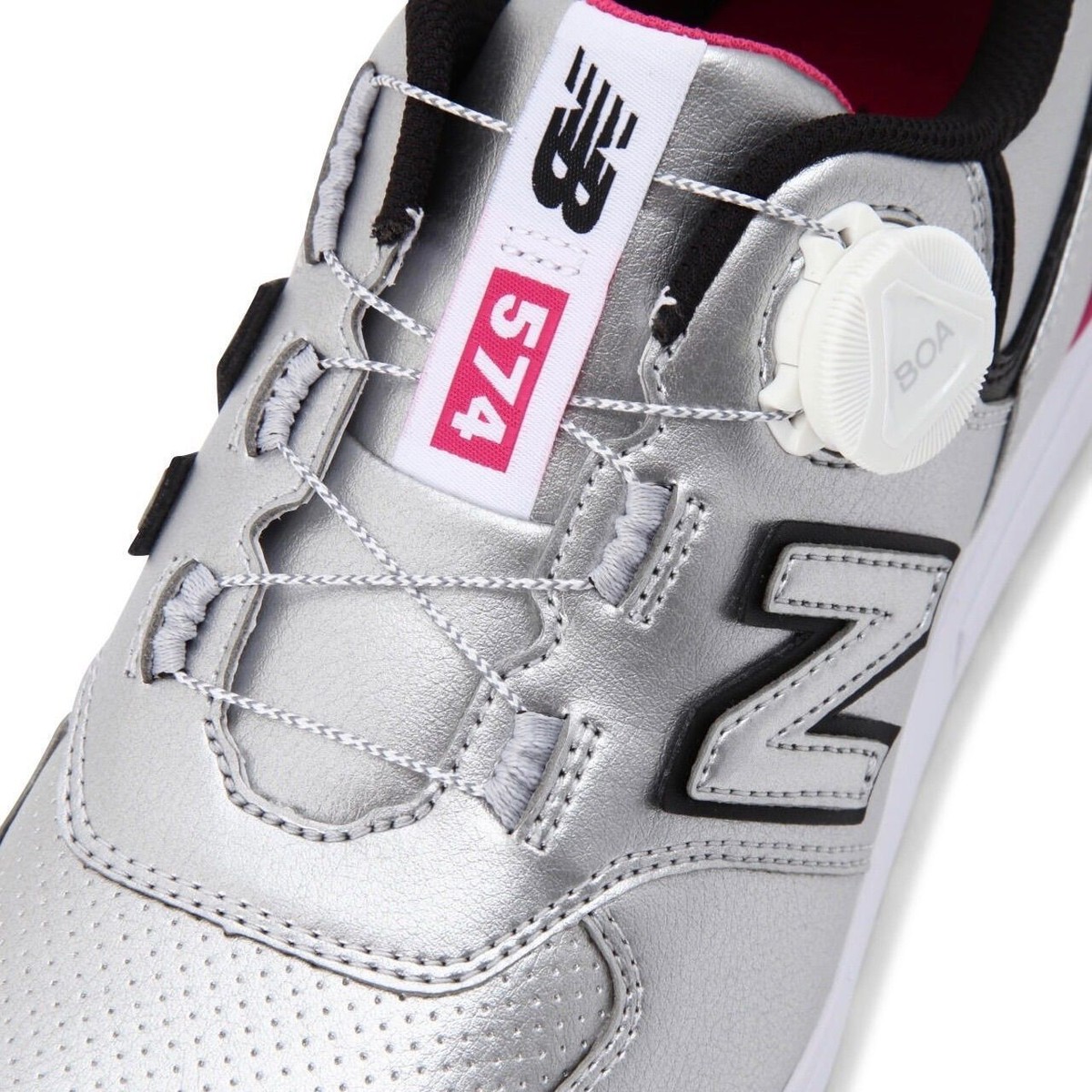 New Balance 574 BOA シルバー ニューバランス ゴルフシューズ 574 v3 SL BOA WGBS574 スパイク