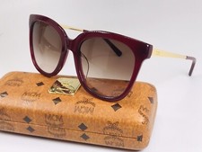 New MCM628SA 603 Bordeaux  Gold Sunglasses 55mm with MCM Case