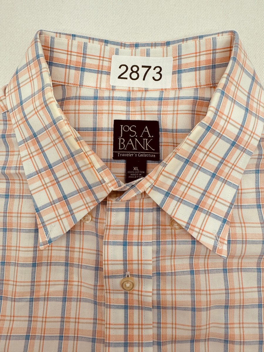 GRAND TOUR COLLECTION 全シリーズ JOS A BANK Long Sleeve Button Up Mens XL Checked Shirt Travelers