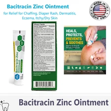1-4 Pack -Bacitracin Zinc First Aid #1163 Antibiotic Ointment 1oz Tube Each