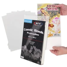 Current Comic Premade Bags + Backer Boards 50 2 Mil Acid Free Lont Term Storage