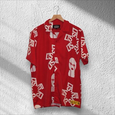 Local Trap Star All Over Print Button Up Shirt Large