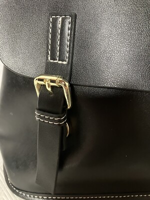 HESHE black leather backpack handbag Amazon.com: HESHE Leather Backpack Purse for Women  main image 2