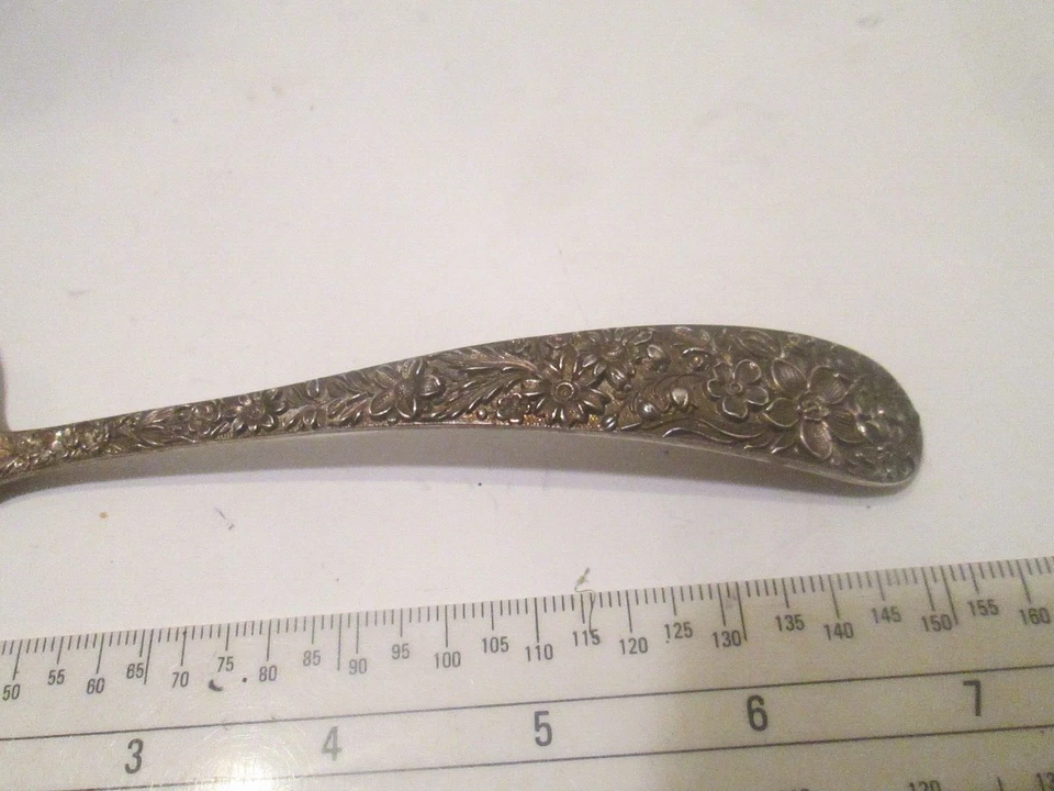 Sterling Silver S. Kirk & Son Silver Ladle Approx. 7" Long in Repousse w/ P Mono - Image 3 of 4