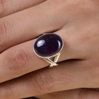Solid Amethyst~925 Sterling Silver Band & Statement Ring Handmade  Ring All Size