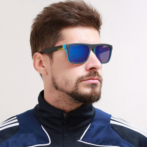 Occhiali da sole polarizzati quadrati a specchio per uomo donna occhiali da guida outdoor - Foto 4 di 11