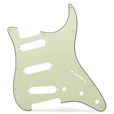 AxLabs Hardware Strat-style 11-Hole Blank Pickguard - Mint Green