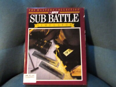 Sub Battle Simulator The Masters Collection Epyx IBM PC Big Box Vintage 1987