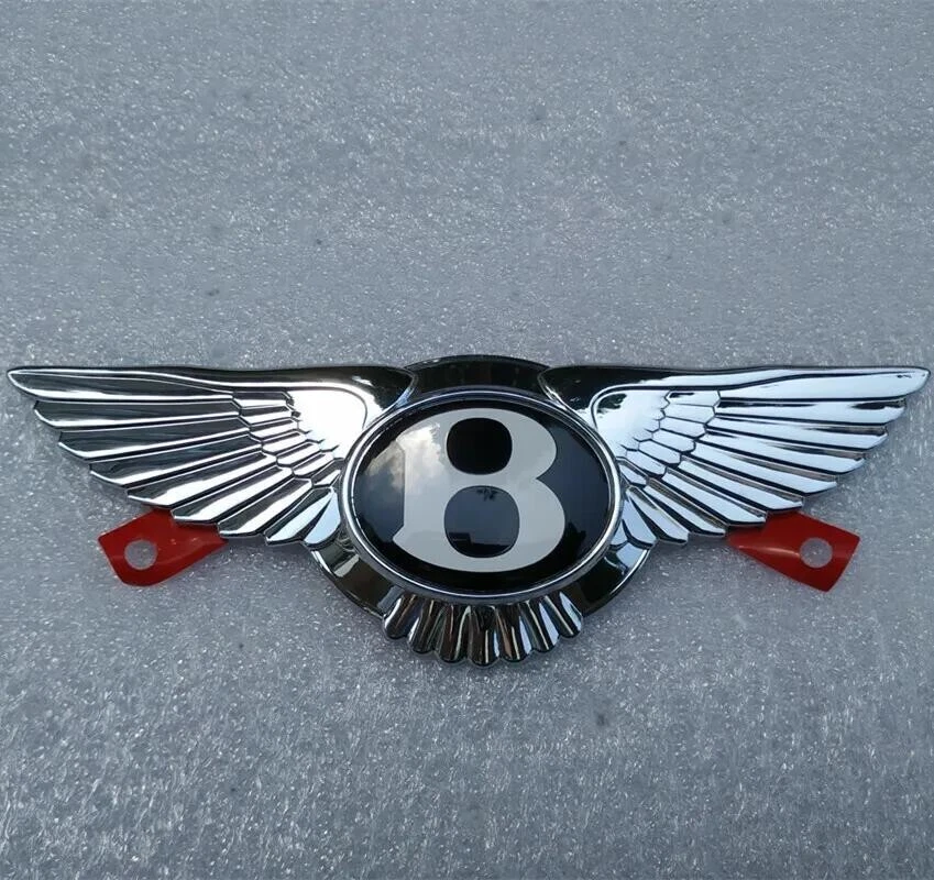 Bentley Continental GT GTC Flying Spur Emblem Front Grille Wing Black Badge - Image 2 of 3