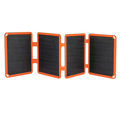 4smarts Solar Panel VoltSolar Compact 10W USB-A schwarz/orange Tragbar BRANDNEU
