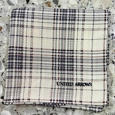 MAN HANDKERCHIEF PLAIDS BLUE  WHITE CLASSIC COTTON POCKET ART SQUARE 20" JP18