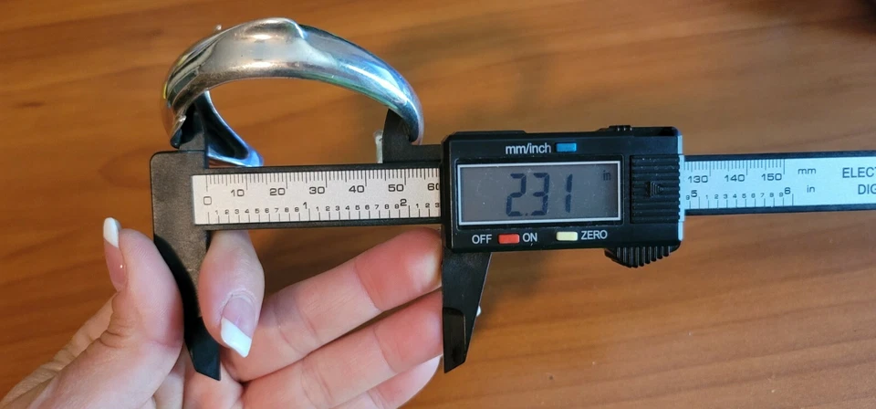 Brazalete brazalete de delfín de plata esterlina sólida KABANA (.925) 2,31" en todo Foto 4 de 4