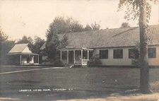 # K195    SPOFFORD,  N.H.  REAL PHOTO   POSTCARD,  LAKESIDE DINING ROOM