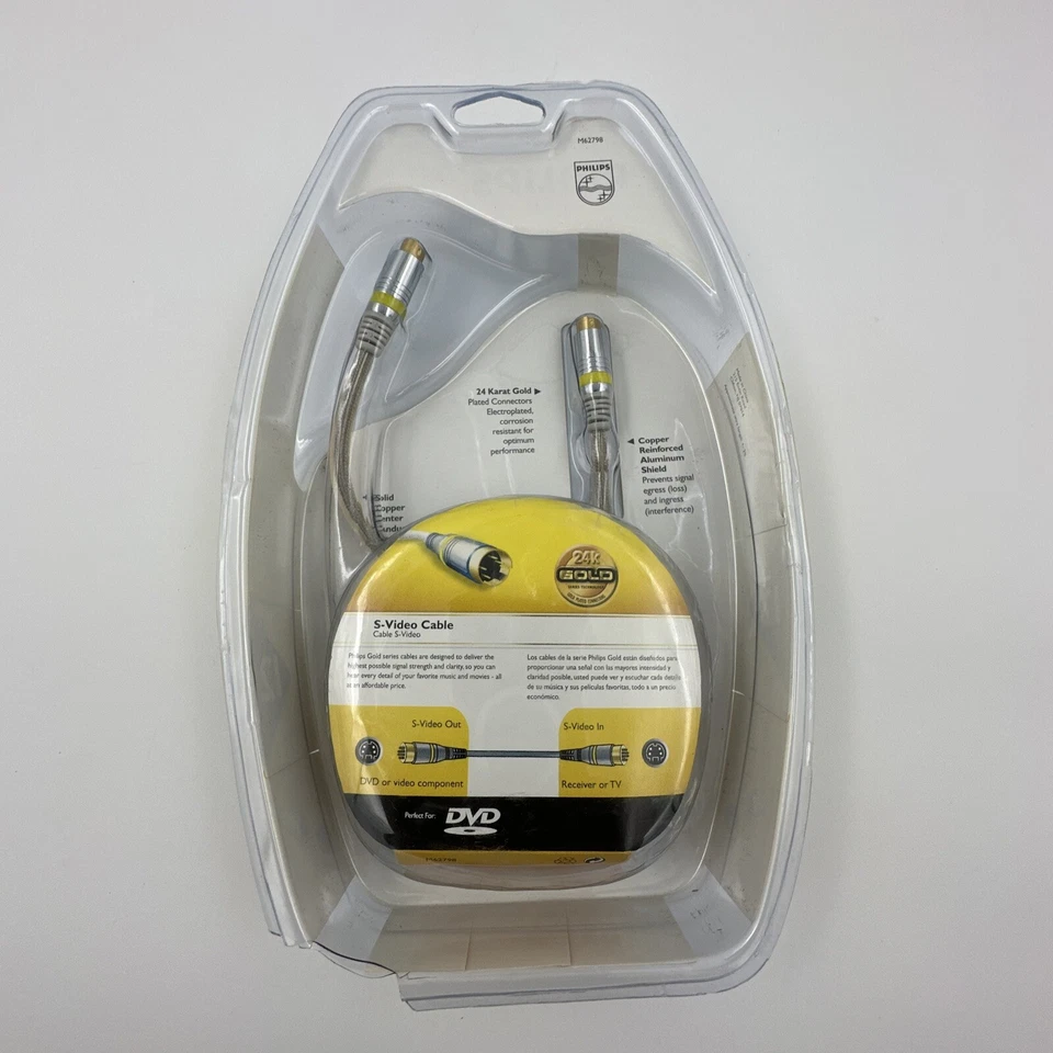 Philips (M62798) 12 ft S-Video Cable with 24 Karat Gold Plated Connectors - Image 2 of 2