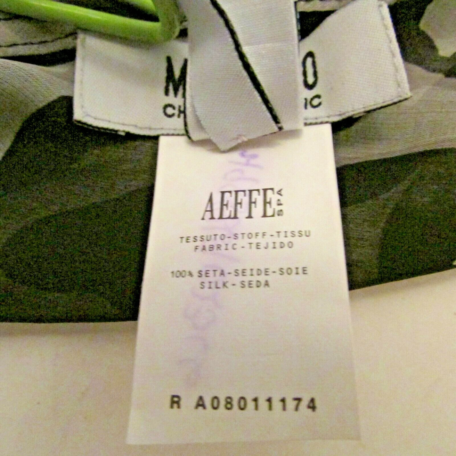 Camicetta drappeggiata seta stampa animalier Moschino economica e chic nuova con etichetta 12 made in Italy