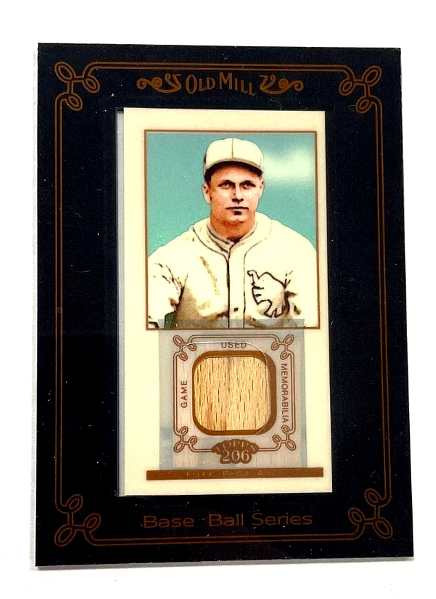 Jimmie Foxx 2009 Topps T-206 Old Mill Black Framed Mini Relic GU Bat SP #FR-23 - Image 3 of 3