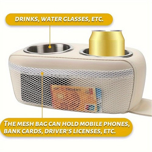 1PCS Car RV Boat Double Drink Holder Bottle Holder Couch Cup Holder Tray Part - Picture 7 of 8