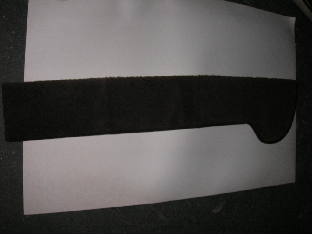 Moquette latérale marron Alpine A310 pour rénovation tunnel et plancher