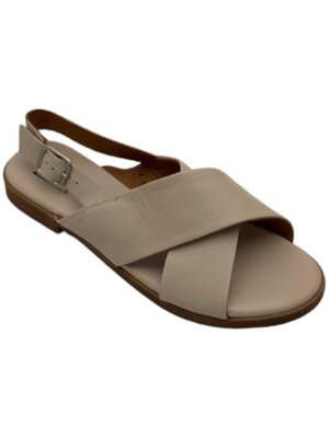 Miz Mooz Women's Leather Backstrap Crossover Sandals Leticia