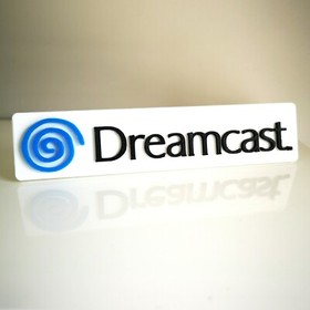 Sega Dreamcast 3D logo / shelf display / fridge magnet - Choice of 3 colours