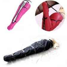 Full Body Bondage Zip Mummy Sack Sleeping Bag Costume Restraint Straitjacket 