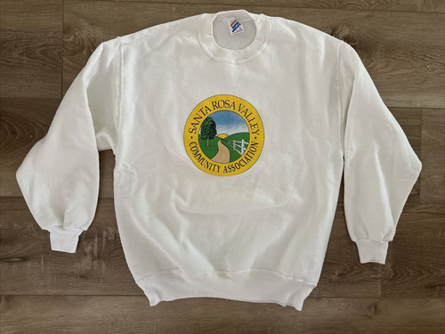 Vintage 1980's Santa Rosa Valley Community Association, Calif Sweatshirt Size Lg