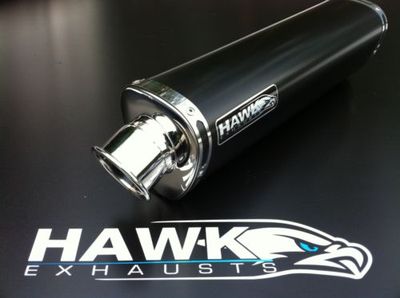 Hawk Triumph 1200 Explorer 2012 + Tri Oval Black Exhaust Can Silencer SL