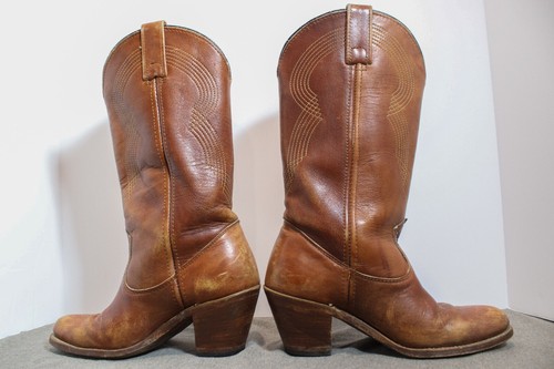Vintage Double H ladies cowboy boots size 6B leather. - Picture 5 of 13
