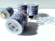 Micro Chenille - SILVER- 6M/18 ft. Premium Fly Tying Material - Chenille - New