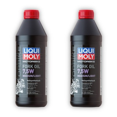 2x 1L LIQUI MOLY 2719 Motorbike Fork Oil 7,5W medium/light Motorrad Gabelöl Öl