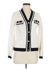 Adrienne Vittadini Women Ivory Cardigan M
