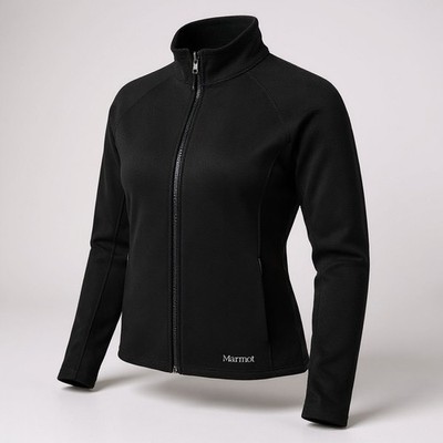 Marmot Women's Large Gravity Soft Shell Jacket Black Fleece Lined