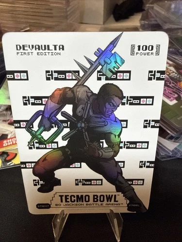 Devualta Tecmo Bowl Bo Jackson Battle Arena Sore Thumb 100 Steel ST647 2026 Foil